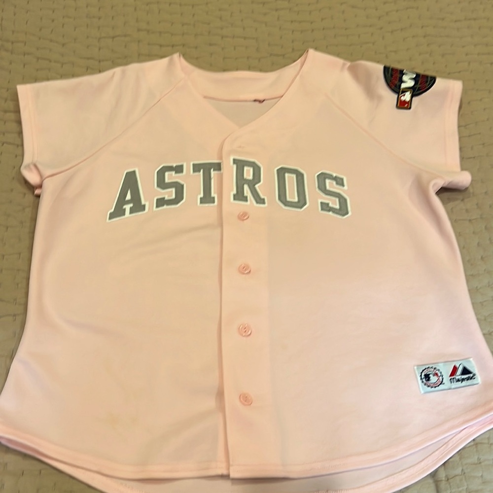 Houston Astros Ladies World Series 2005 Pink/ gray jersey
